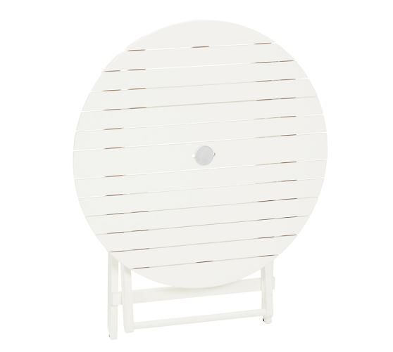 Hampstead Round Folding Bistro Table White Pottery Barn