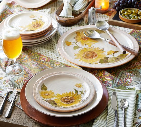 Sunflower Platter Pottery Barn