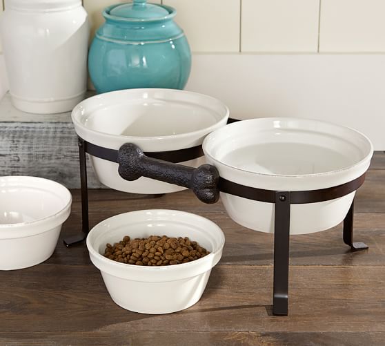 Cambria Pet Bowl & Stand Pottery Barn