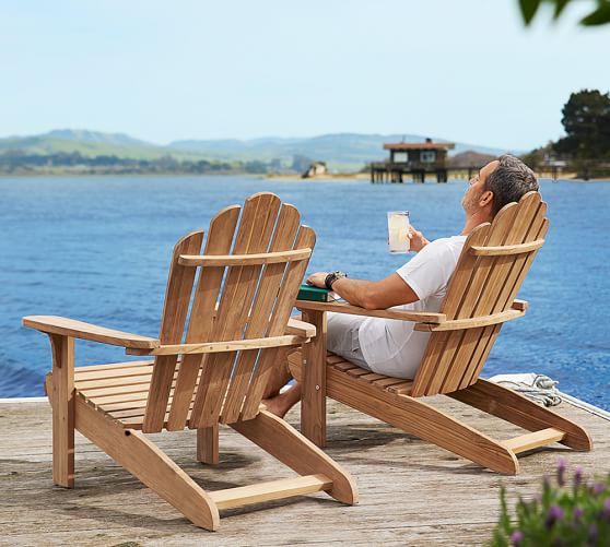 PB Classic Adirondack Chair, Teak Pottery Barn