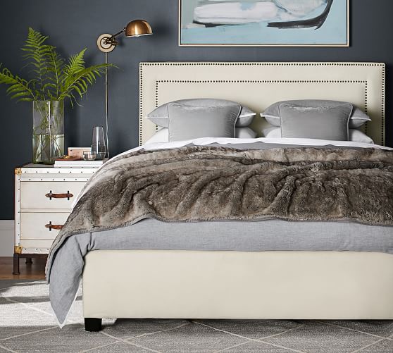 Faux Fur Throw Gray Ombre Pottery Barn
