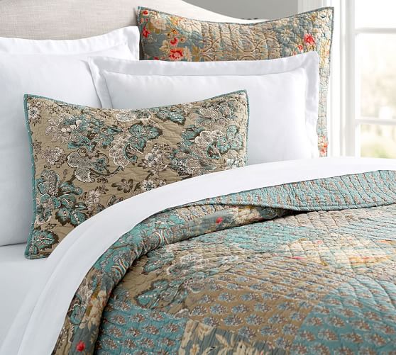 Neena Patchwork Quilt & Sham Pottery Barn