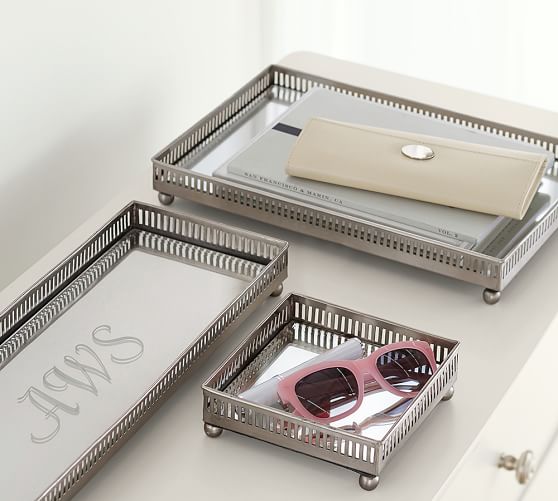 Mirrored DresserTop Trays Pottery Barn