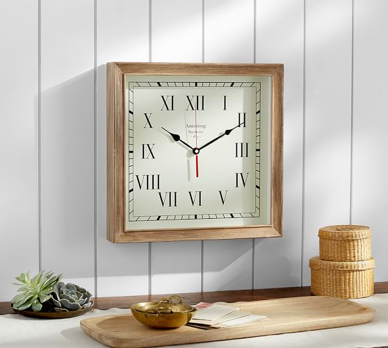 Newport Wood Clock Pottery Barn