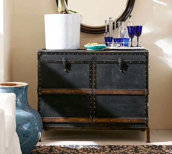 Ludlow Trunk Bar Pottery Barn
