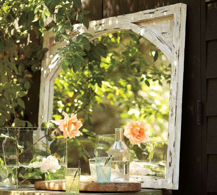 Rustic Arched Mirror Pottery Barn