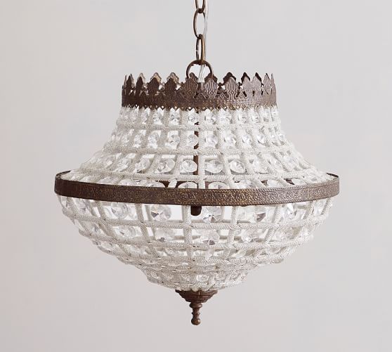 Dalila Beaded Crystal Chandelier Pottery Barn