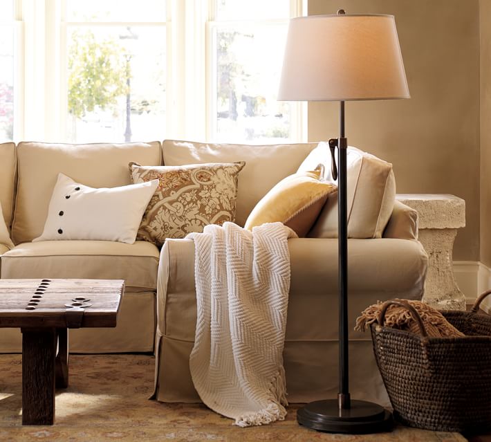 Sutter Adjule Lever Floor Lamp Pottery Barn