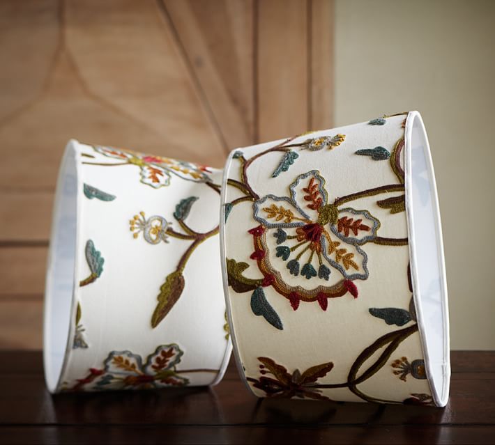 Crewel Embroidered Lamp Shade Design Ideas - Crewel Embroidered Lampshade Crewel Embroidered Lamp Shade Design Ideas - Crewel Embroidered Lampshade