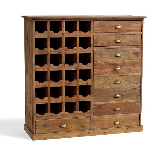 Everett Reclaimed Wood Wine Pottery Barn