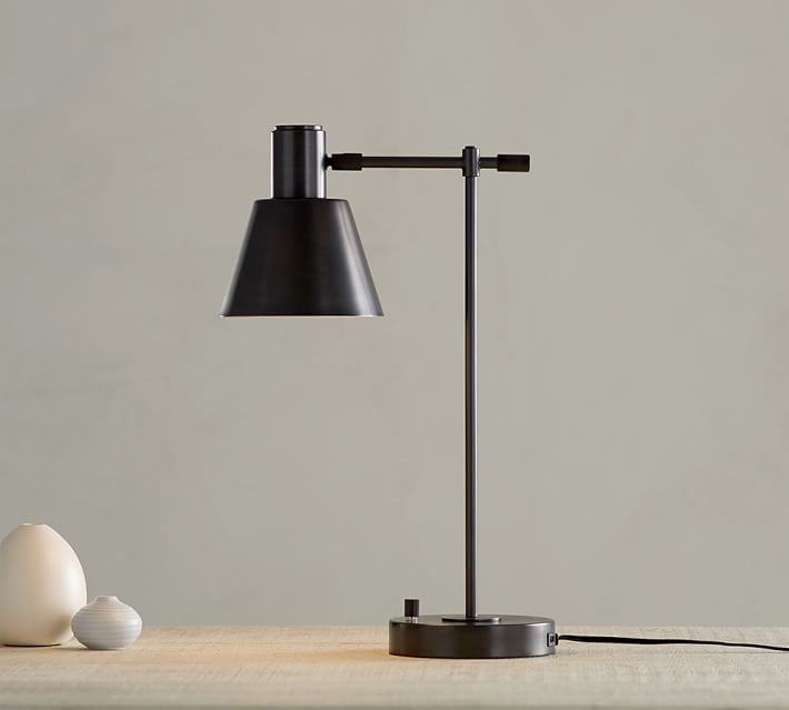 Campbell Task Lamp With Usb Ports Pottery Barn