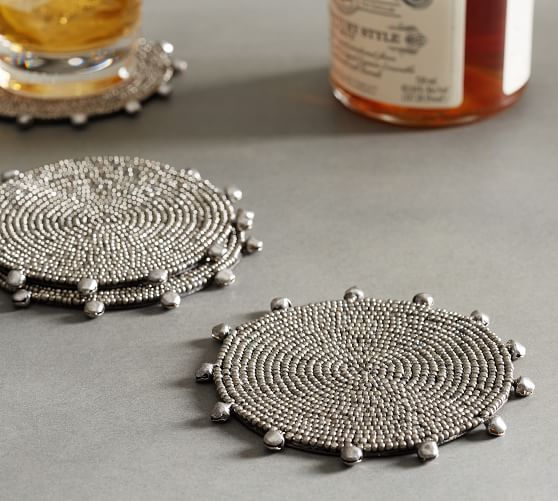 Beaded Coasters, Set of 4 Pottery Barn