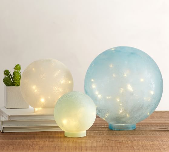 Seaglass Globe Luminary Pottery Barn