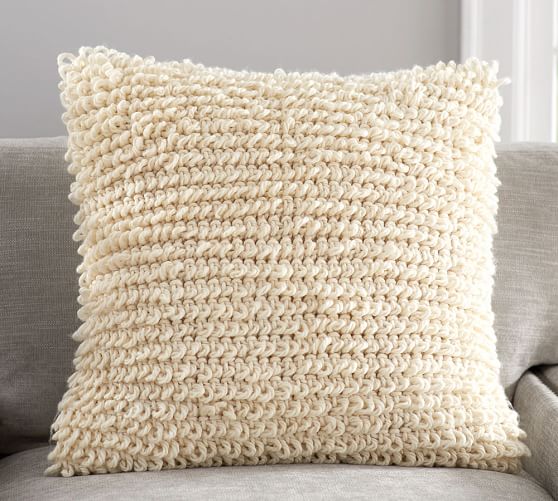 Loopy Knit Pillow Cover Pottery Barn Impressive Knit A Pillow Cover Loopy Knit Pillow Cover Pottery Barn Impressive Knit A Pillow Cover