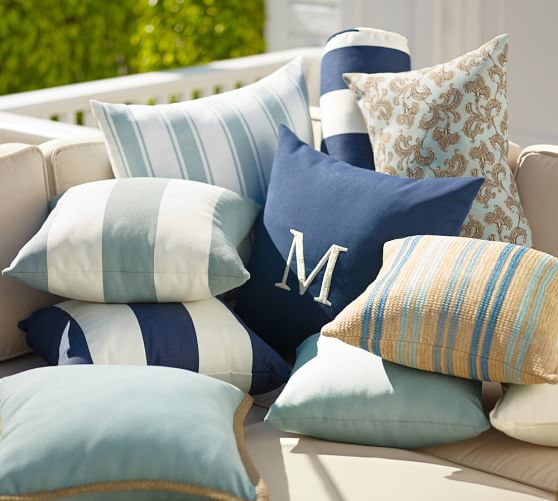 Chunky Stripe Indoor/Outdoor Pillow Pottery Barn
