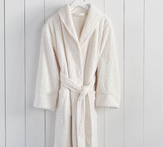 Furry Knit Robe Pottery Barn