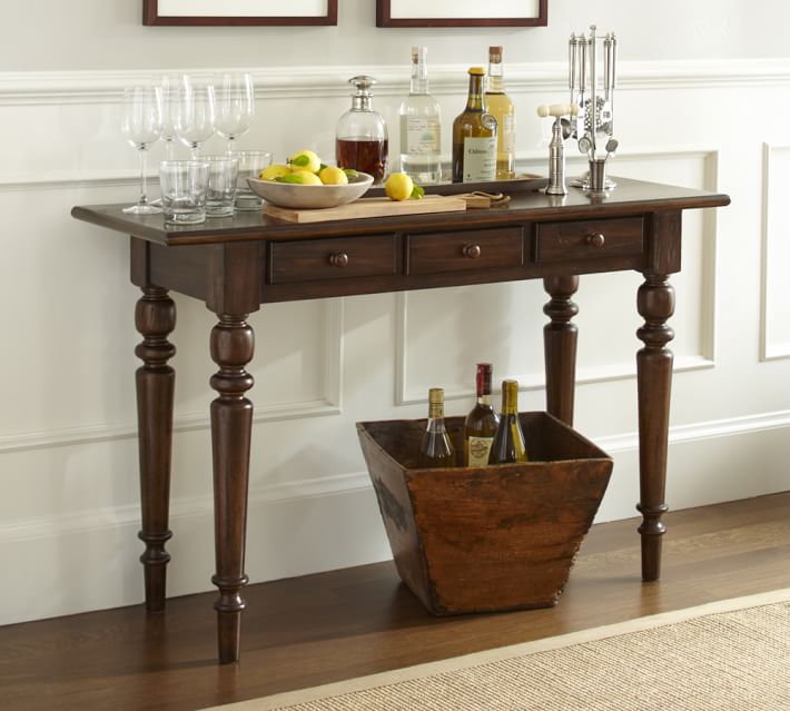 Pottery Barn Black Sofa Table Www Redglobalmx Org