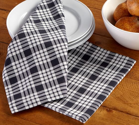 Wellesley Plaid Kitchen Towel Set of 2 Pottery Barn