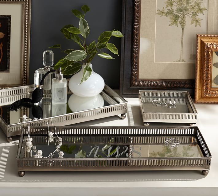 Mirrored Dresser Top Trays Pottery Barn