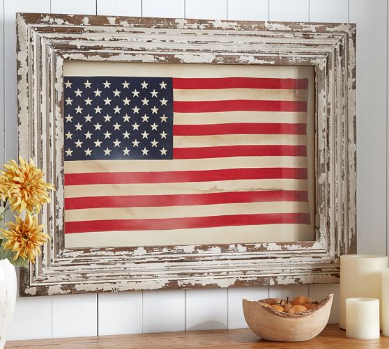 American Flag Shadow Box Pottery Barn