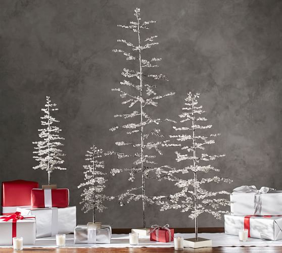 Faceted Mirror Trees Pottery Barn Faceted Mirror Trees