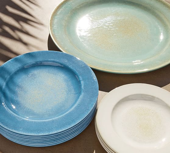 Reactive Glaze Melamine Dinnerware, Set of 4 Stone Pottery Barn