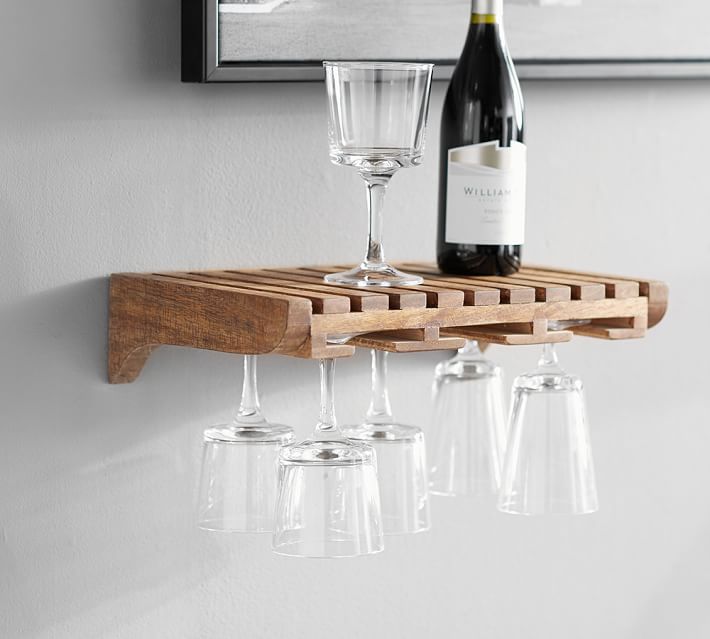 Harlow Wall Mounted Wine Storage Pottery Barn