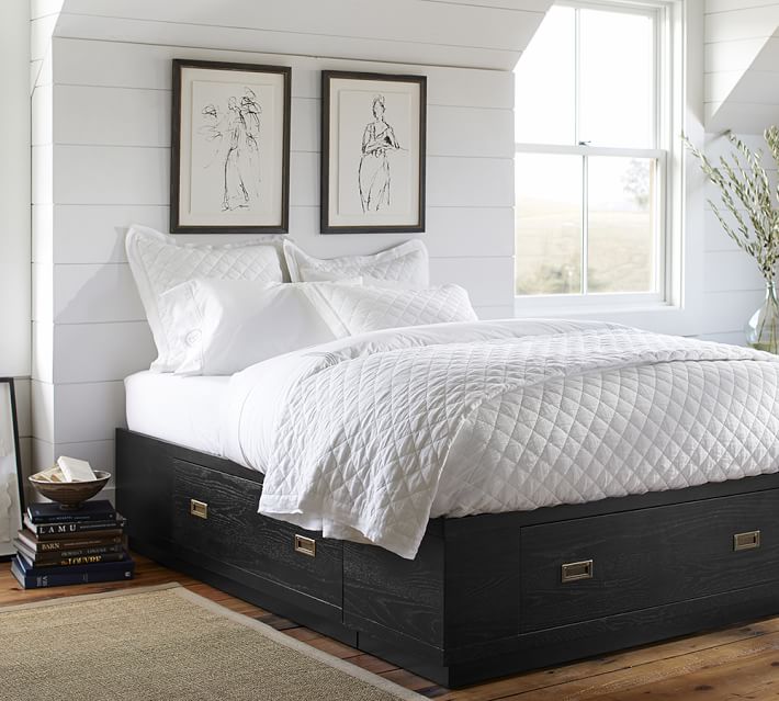 Reynolds Storage Platform Bed Pottery Barn