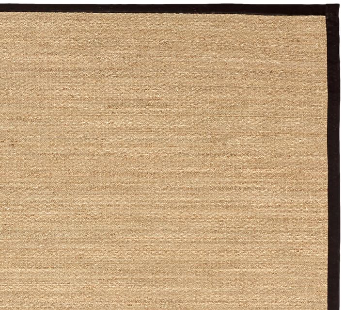 Fibreworks Custom Color Bound Seagr Rug Black Pottery Barn
