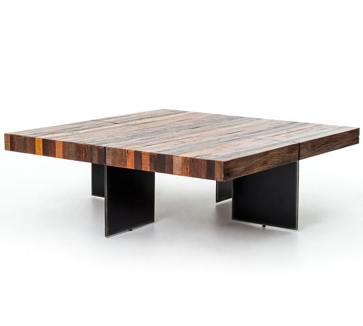 Langton Reclaimed Wood Coffee Table Pottery Barn