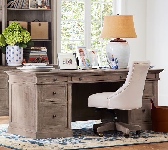 Livingston Executive Desk Pottery Barn Livingston Executive Desk