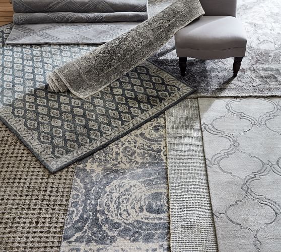 Oden Rug Charcoal Pottery Barn