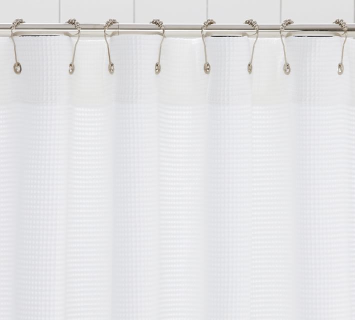 Waffle Weave Shower Curtain Pottery Barn