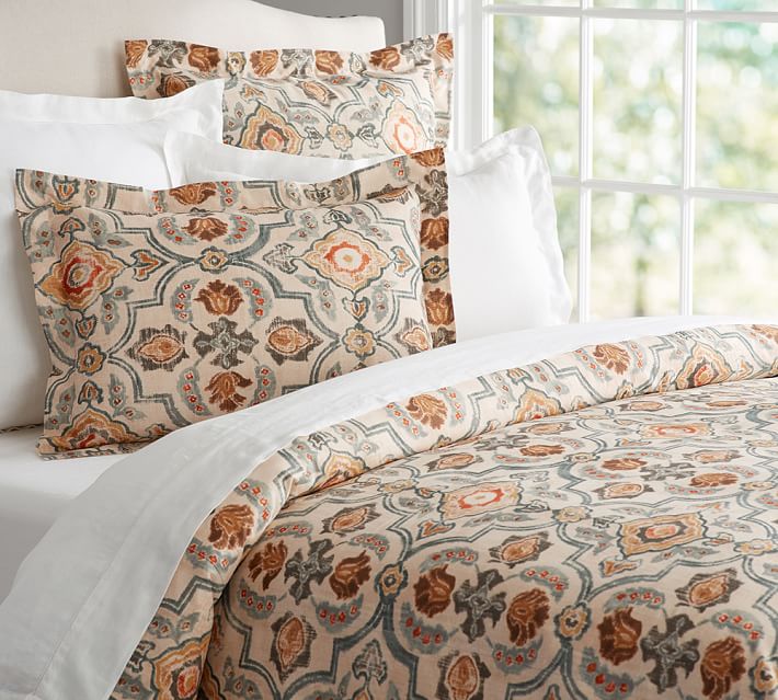 Tenny Tile Duvet Cover Sham Pottery Barn