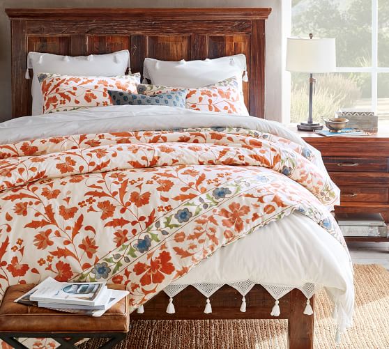 Ramona Printed Embroidered Duvet Cover & Sham Pottery Barn