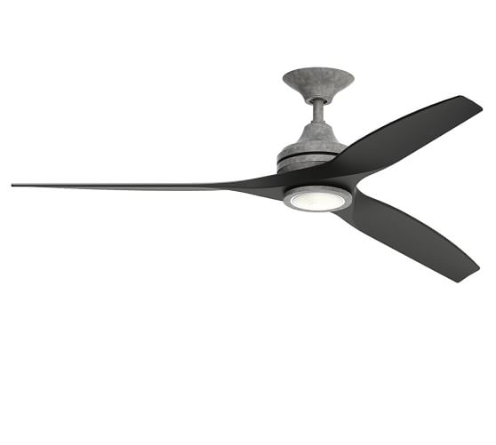 Spitfire Indoor/Outdoor Ceiling Fan, Galvanized Pottery Barn