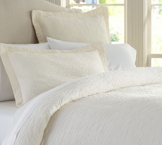 Valerie Floral Matelasse Duvet Cover & Sham Pottery Barn