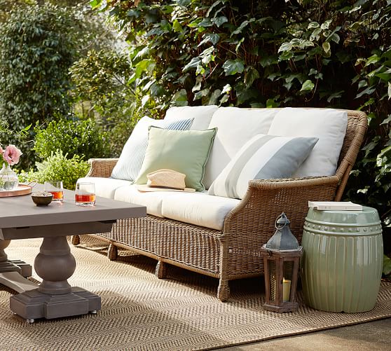 Reeded Ceramic Accent Table Pottery Barn