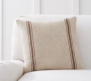Pieced Grainsack Stripe Pillow Cover | Pottery Barn