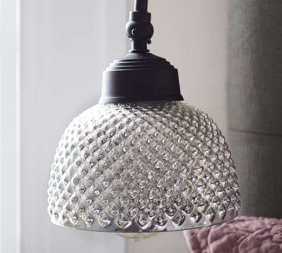 Chloe Hobnail Mercury Glass Task Table Lamp Pottery Barn Scroll To Next Item