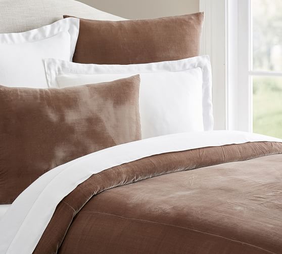 Gigi Velvet Duvet Cover & Sham Pottery Barn