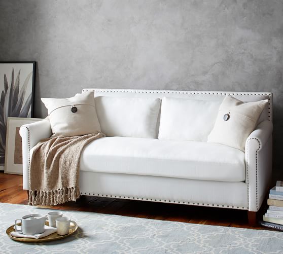 Charlotte Upholstered Sofa Pottery Barn