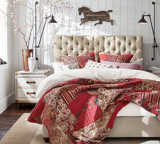 Chesterfield Upholstered Bed Pottery Barn Chesterfield Upholstered Bed