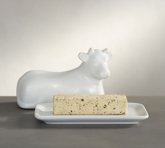 Farmhouse Cow Butter Dish Pottery Barn