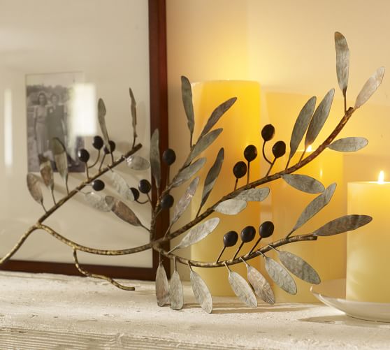 Metal Olive Branch Wall Art Pottery Barn