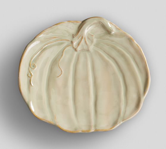 Rustic Pumpkin Appetizer Plate, Set of 4 | Pottery Barn