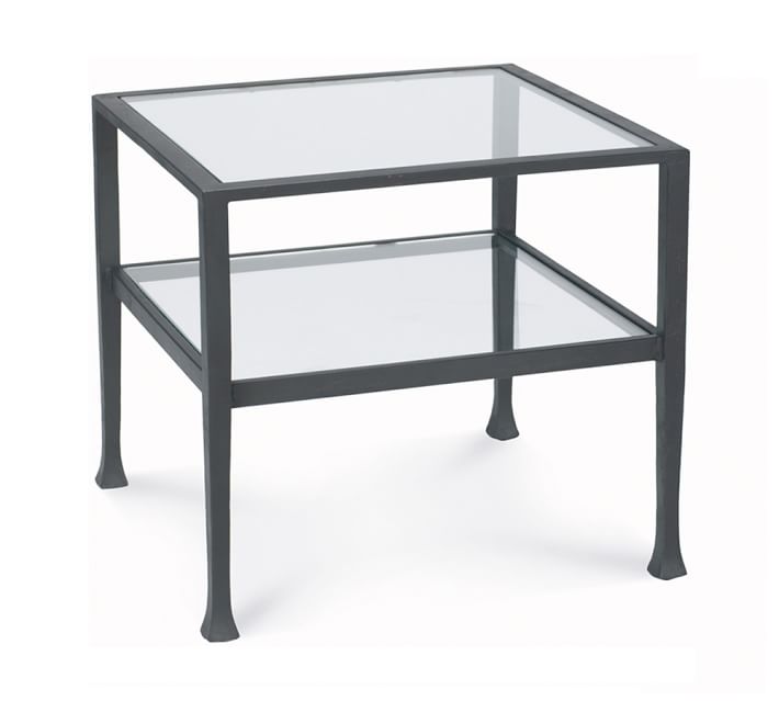 Tanner Cube Table Bronze Finish Pottery Barn