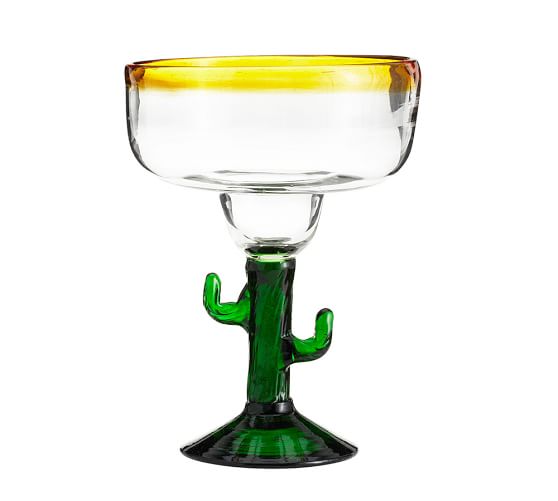 Uno Mas Cactus Margarita, Set of 4 | Pottery Barn Uno Mas Cactus Margarita, Set of 4 | Pottery Barn