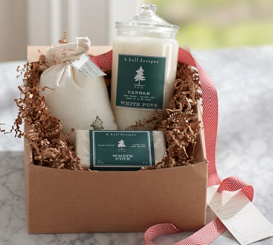 K. Hall Designs Gift Set White Pine Pottery Barn