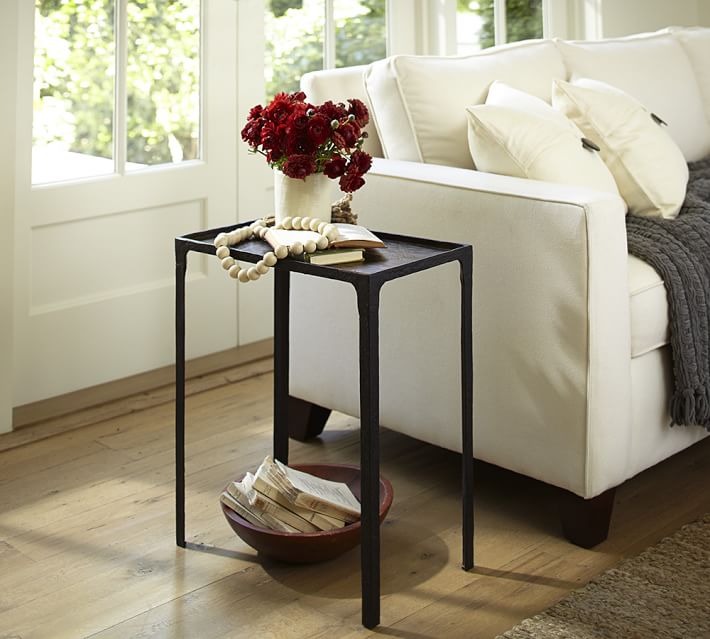 Cast Metal Side Table Pottery Barn